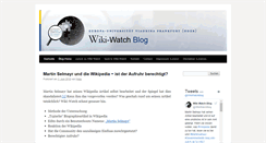 Desktop Screenshot of blog.wiki-watch.de