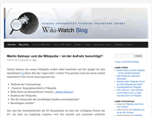 Tablet Screenshot of blog.wiki-watch.de